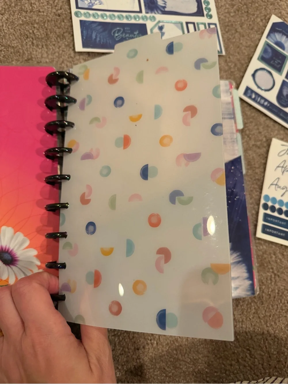 The Happy Planner Classic Discbound Planner Paper Sticker Bundle